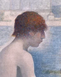 Badende in Asnieres, 1884 (Detail)